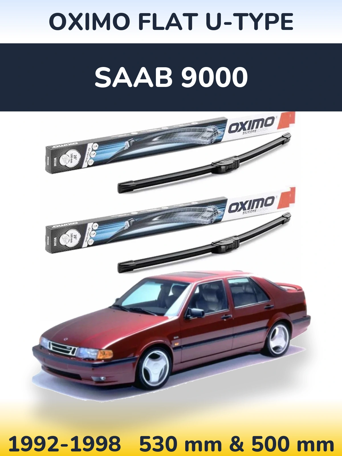 Torkarblad Oximo Flat U-type för SAAB 9000
