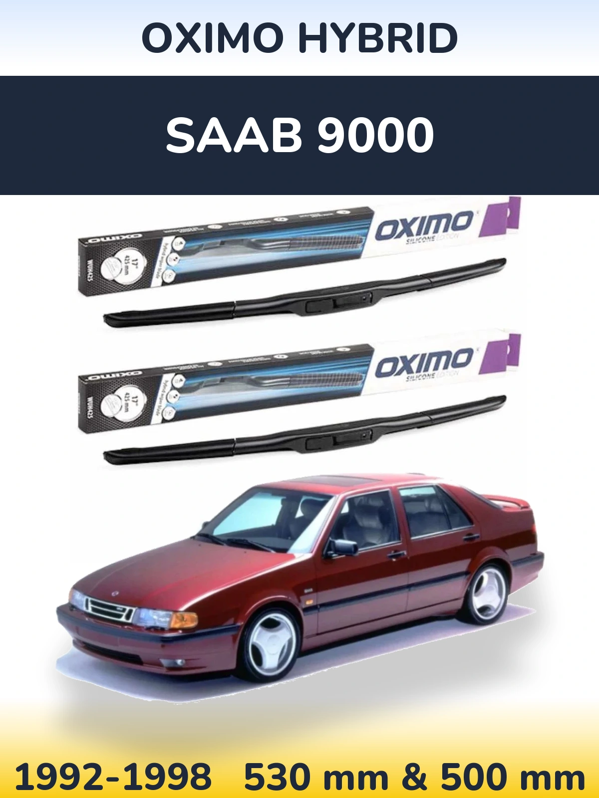 Torkarblad Oximo Hybrid för SAAB 9000