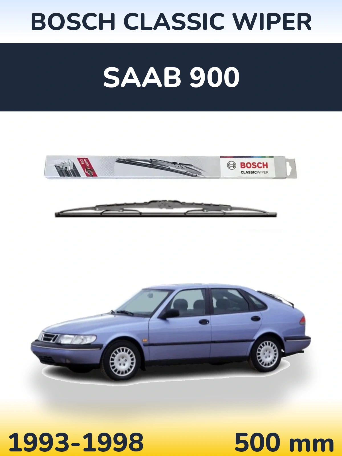 Torkarblad BOSCH Classic Wiper för SAAB 900