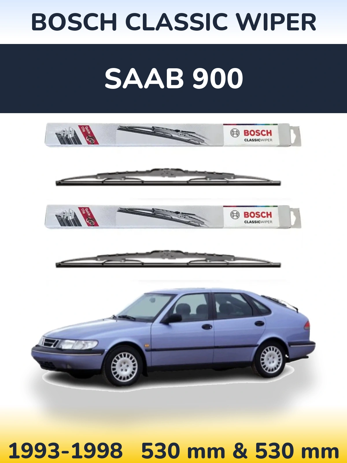 Torkarblad BOSCH Classic Wiper för SAAB 900