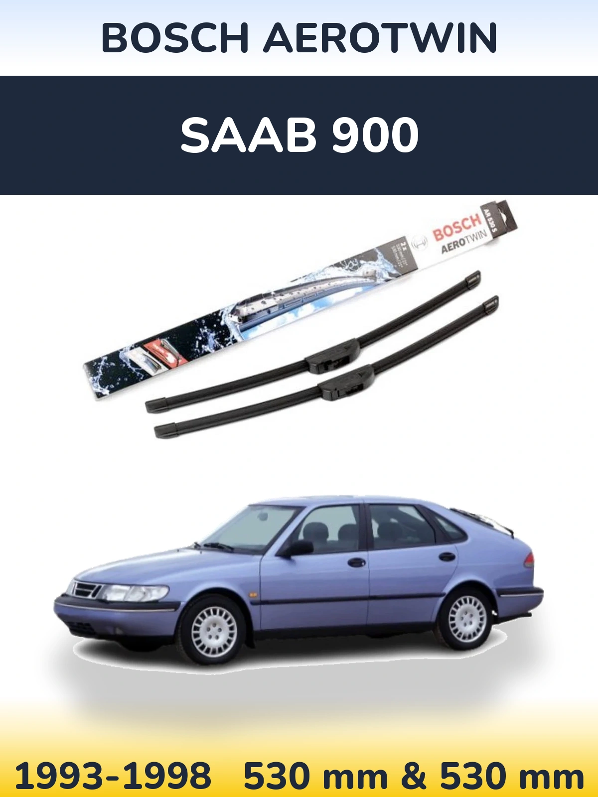 Torkarblad BOSCH AeroTwin för SAAB 900
