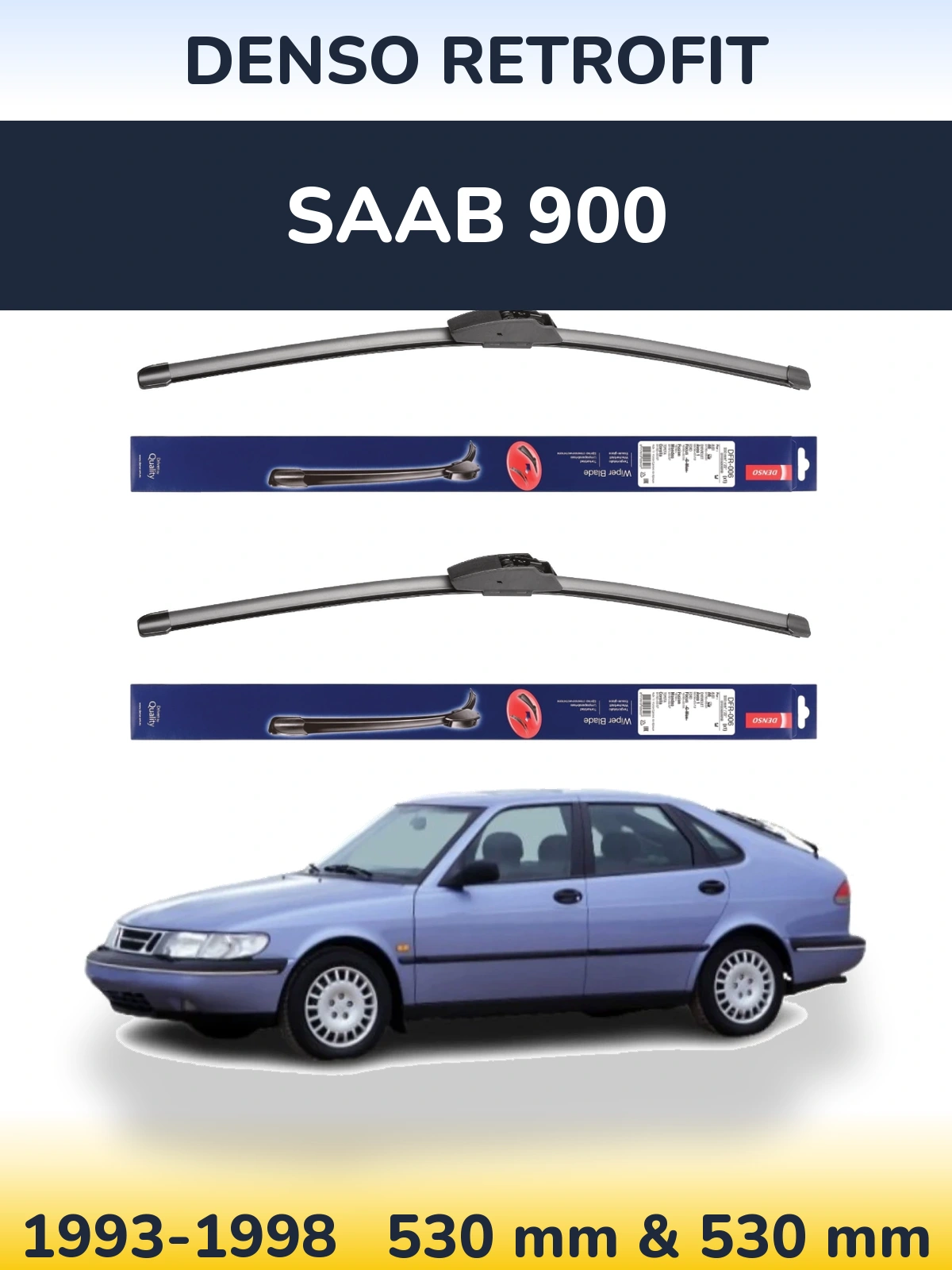 Torkarblad Denso Retrofit för SAAB 900
