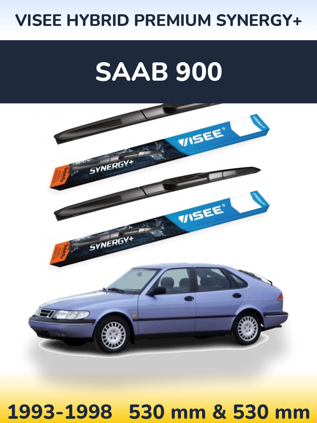 Torkarblad VISEE HYBRID PREMIUM SYNERGY+ för SAAB 900