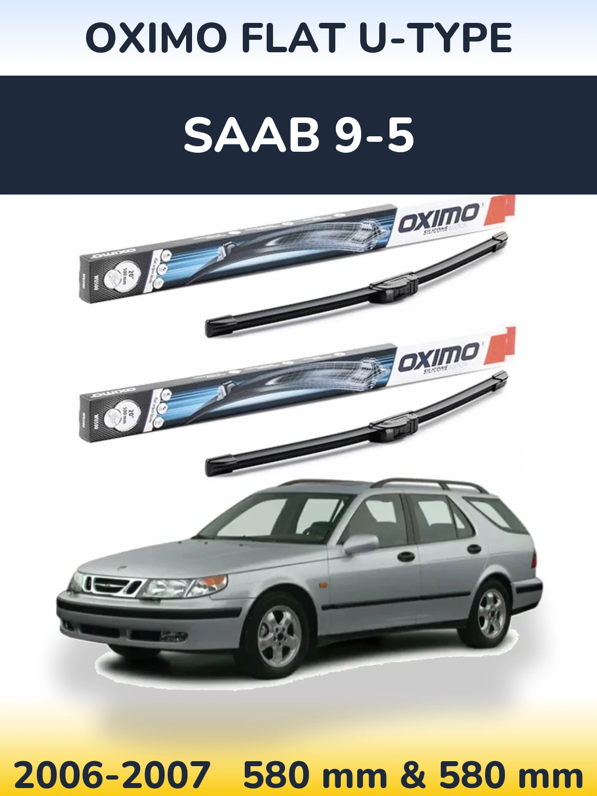 Torkarblad Oximo Flat U-type för SAAB 9-5