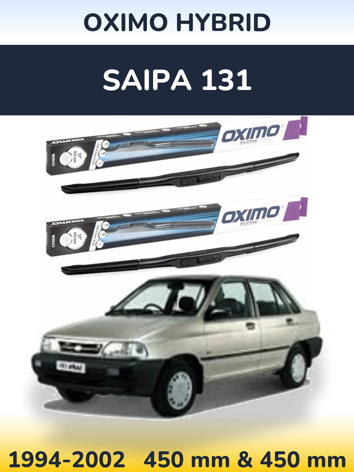 Torkarblad Oximo Hybrid för Saipa 131