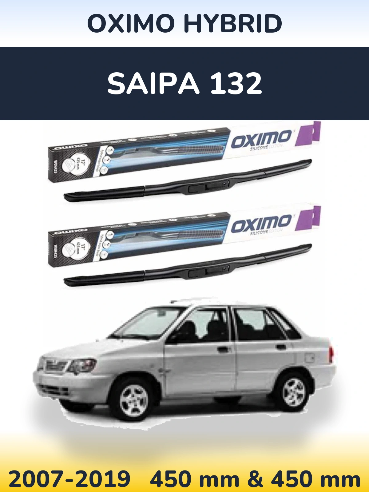 Torkarblad Oximo Hybrid för Saipa 132