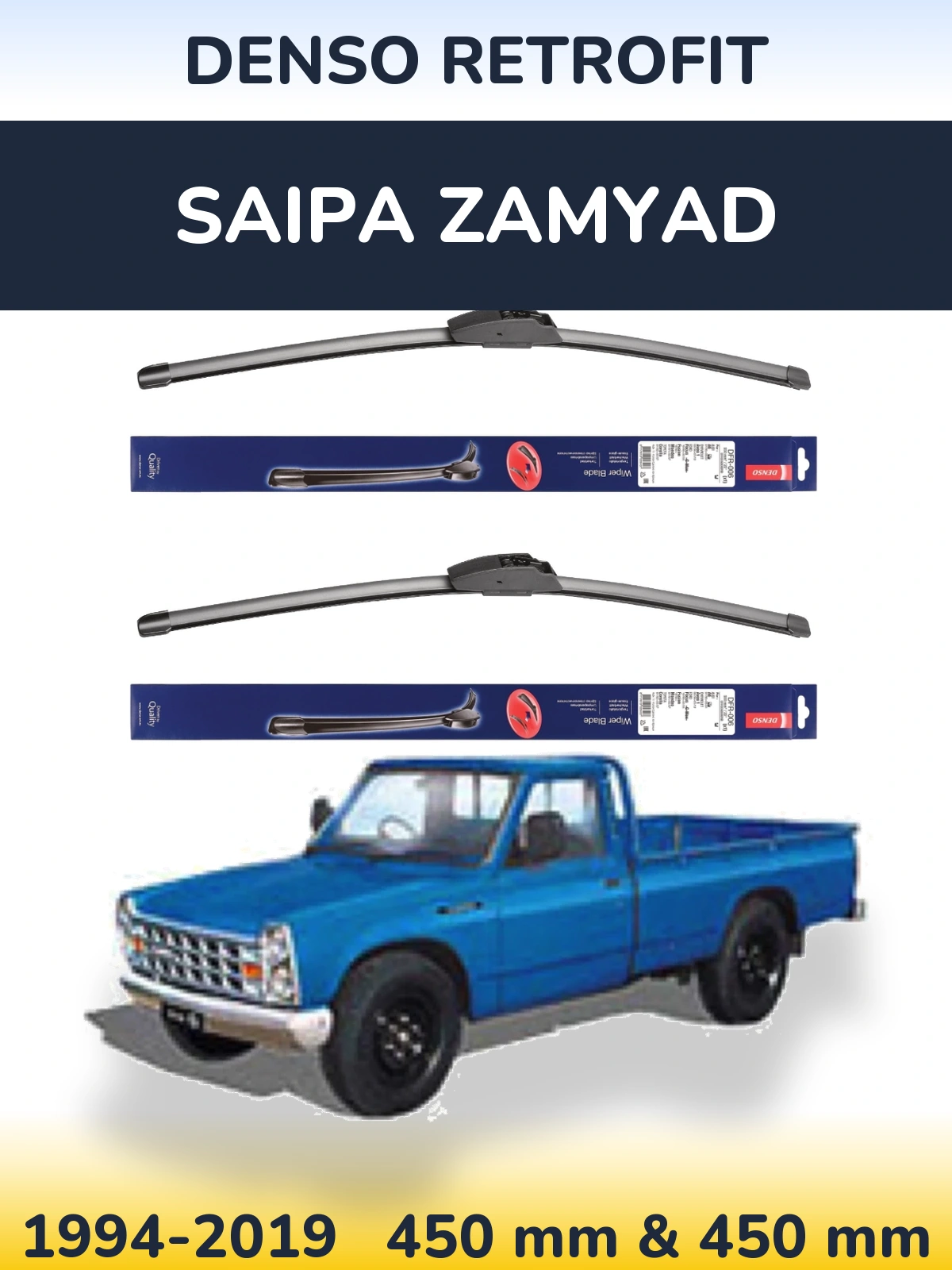 Torkarblad Denso Retrofit för Saipa Zamyad