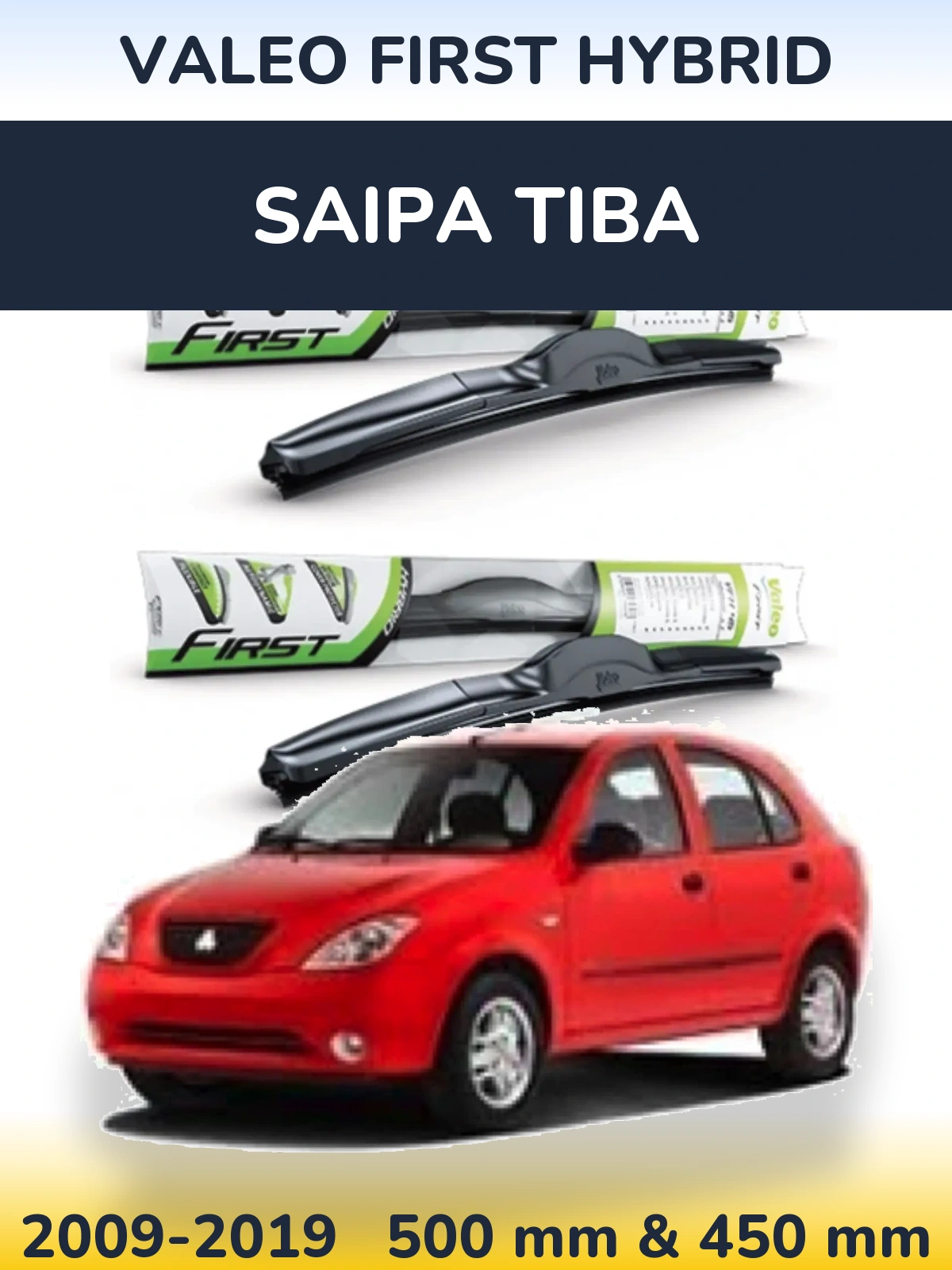 Torkarblad Valeo First Hybrid för Saipa Tiba