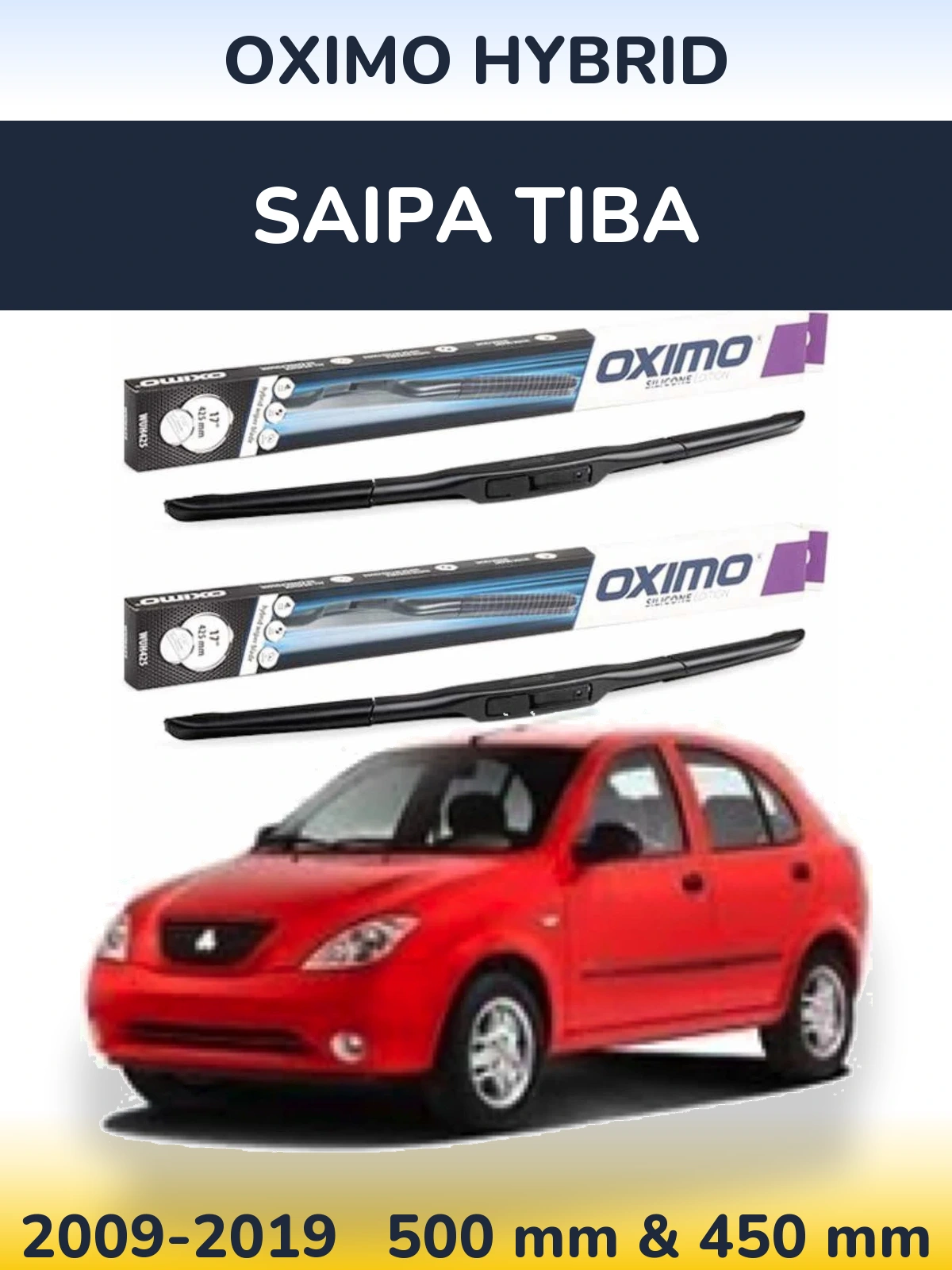 Torkarblad Oximo Hybrid för Saipa Tiba