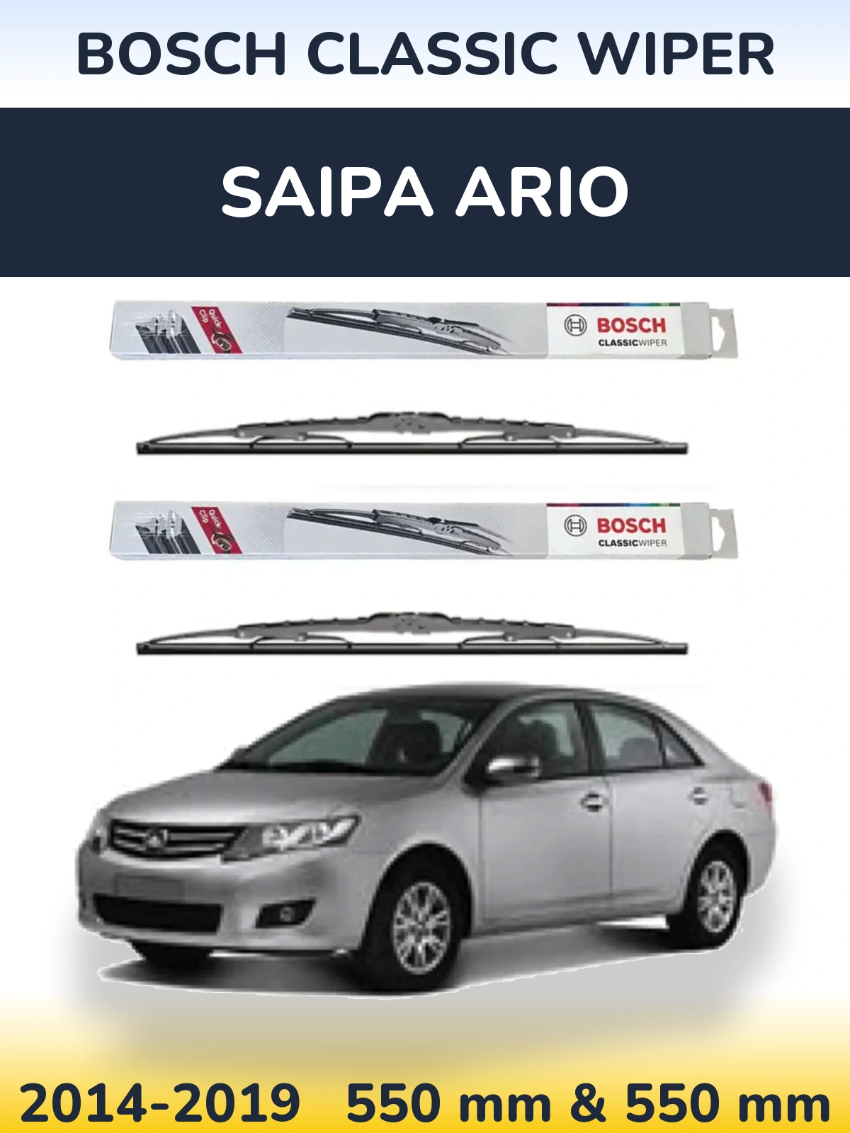 Torkarblad BOSCH Classic Wiper för Saipa Ario