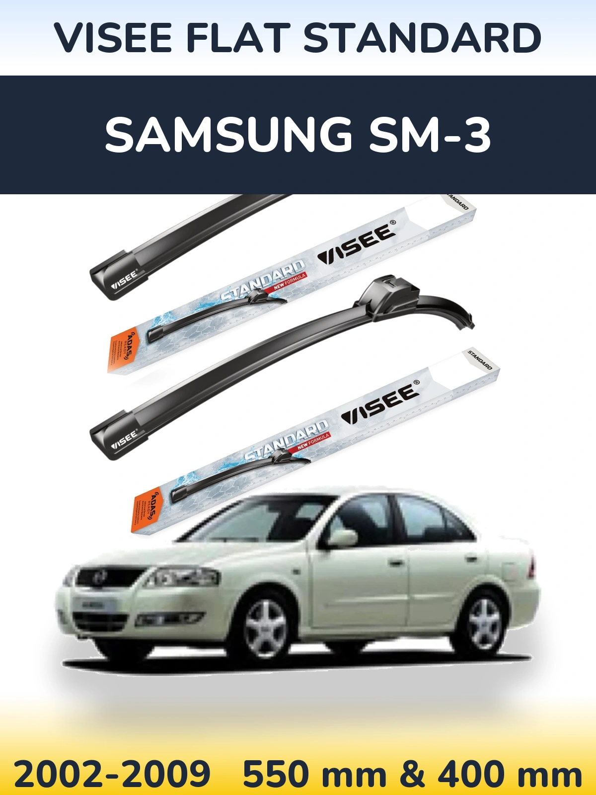 Torkarblad VISEE FLAT STANDARD för Samsung SM-3