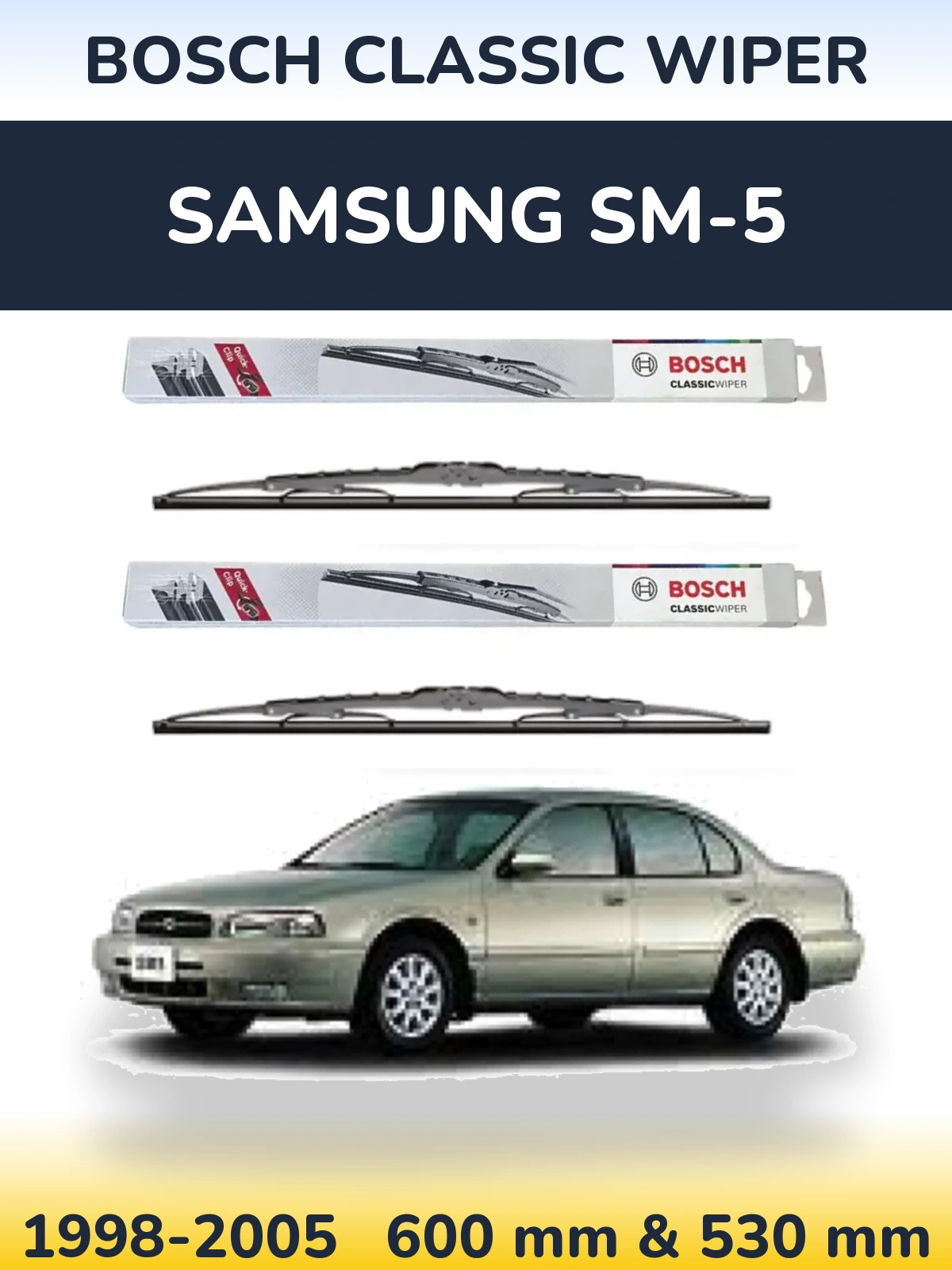 Torkarblad BOSCH Classic Wiper för Samsung SM-5