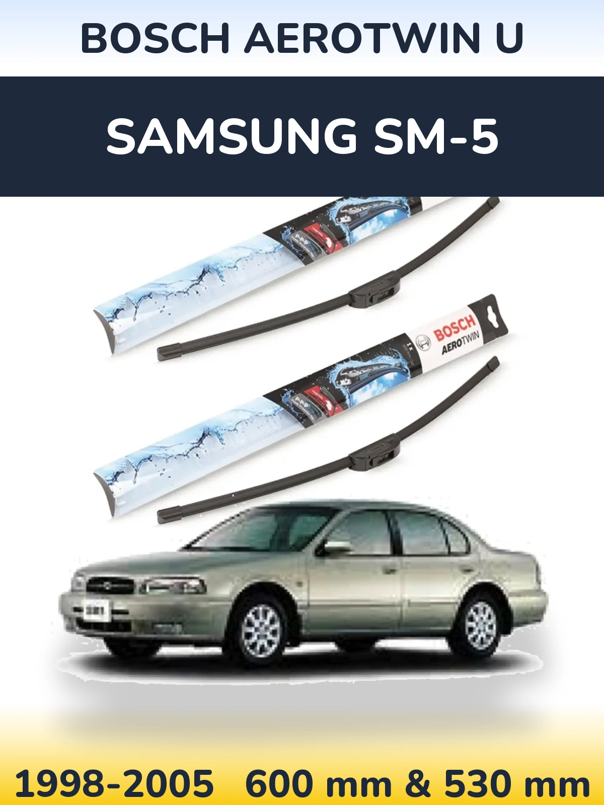 Torkarblad BOSCH AeroTwin U för Samsung SM-5