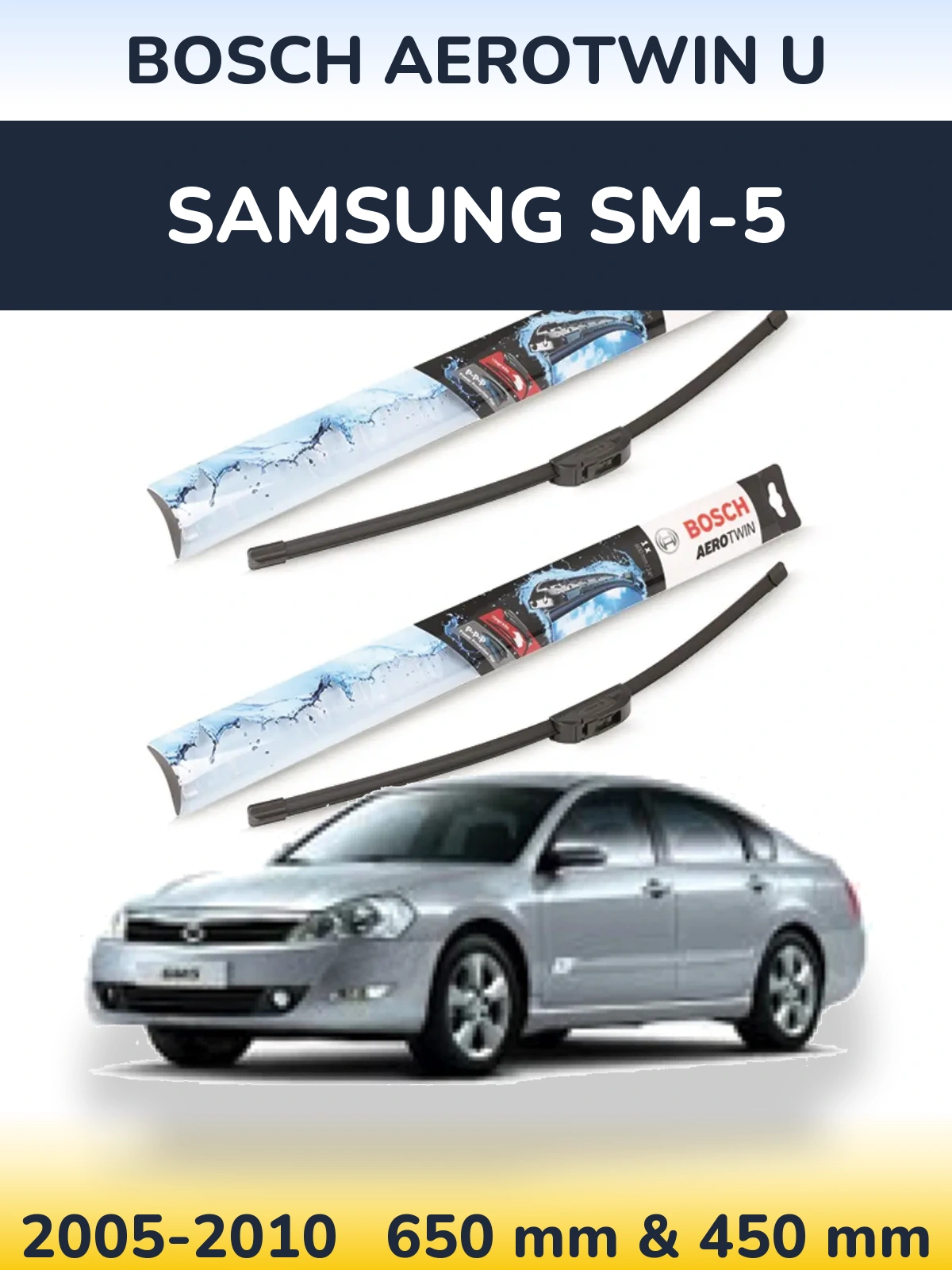 Torkarblad BOSCH AeroTwin U för Samsung SM-5