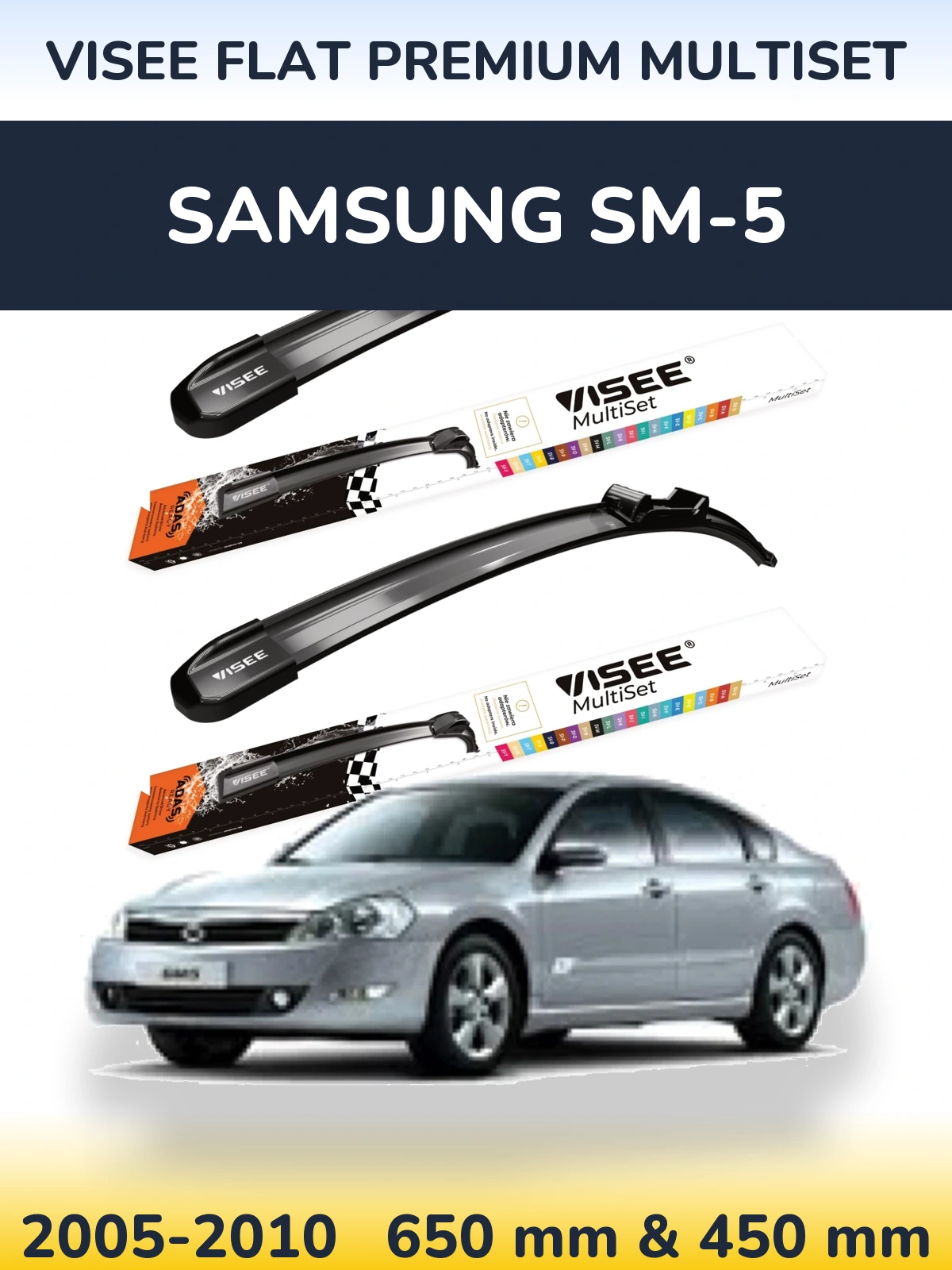 Torkarblad VISEE FLAT PREMIUM MultiSet för Samsung SM-5