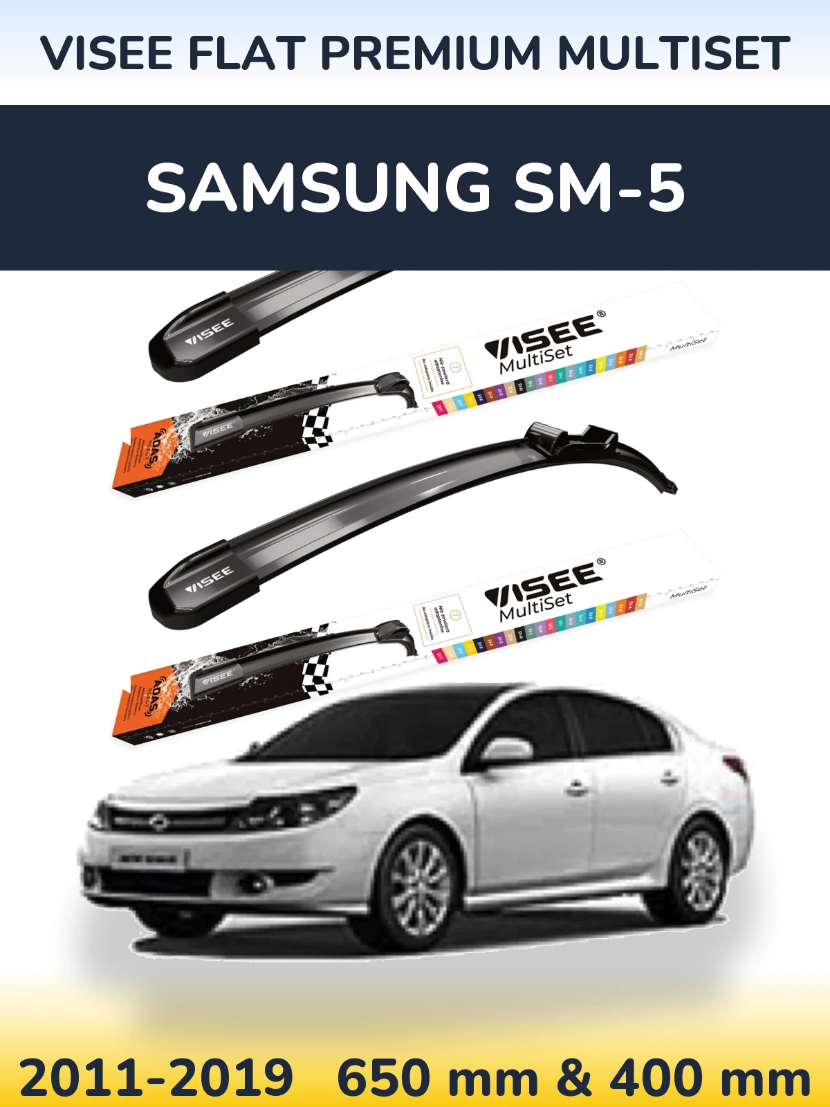 Torkarblad VISEE FLAT PREMIUM MultiSet för Samsung SM-5