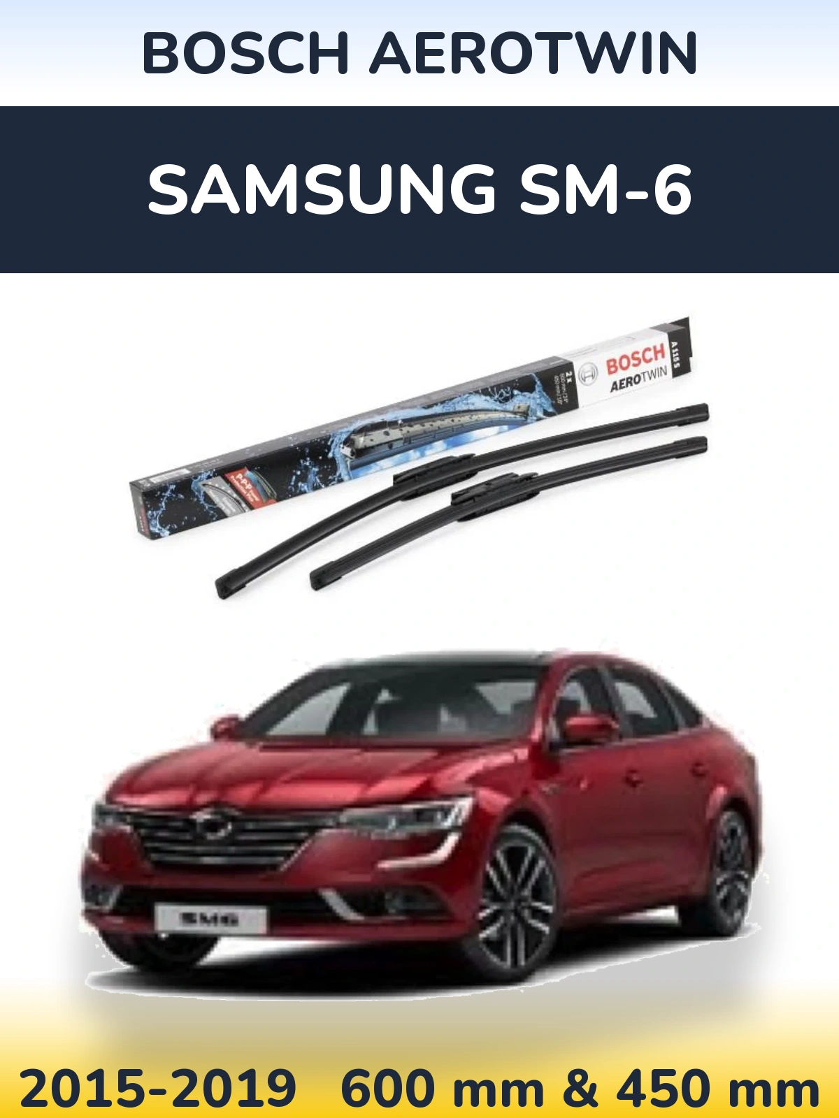 Torkarblad BOSCH AeroTwin för Samsung SM-6