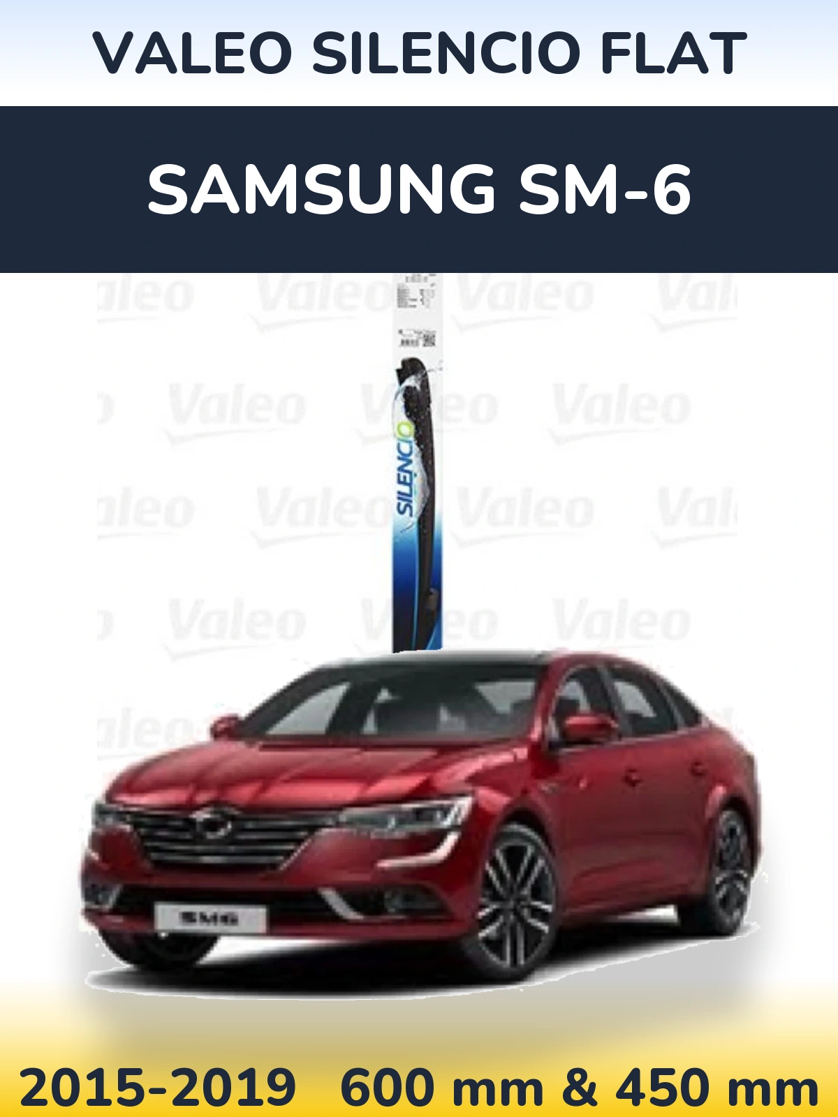 Torkarblad Valeo Silencio Flat för Samsung SM-6