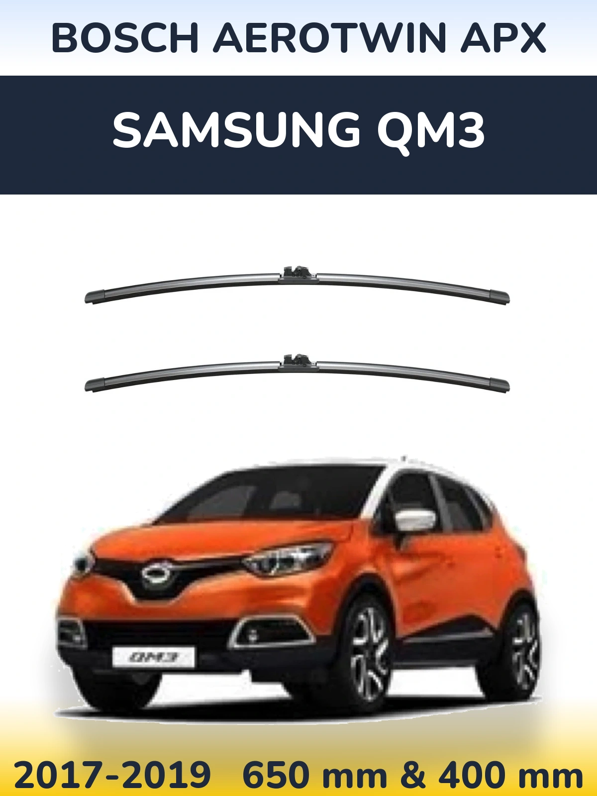 Torkarblad BOSCH AeroTwin APX för Samsung QM3