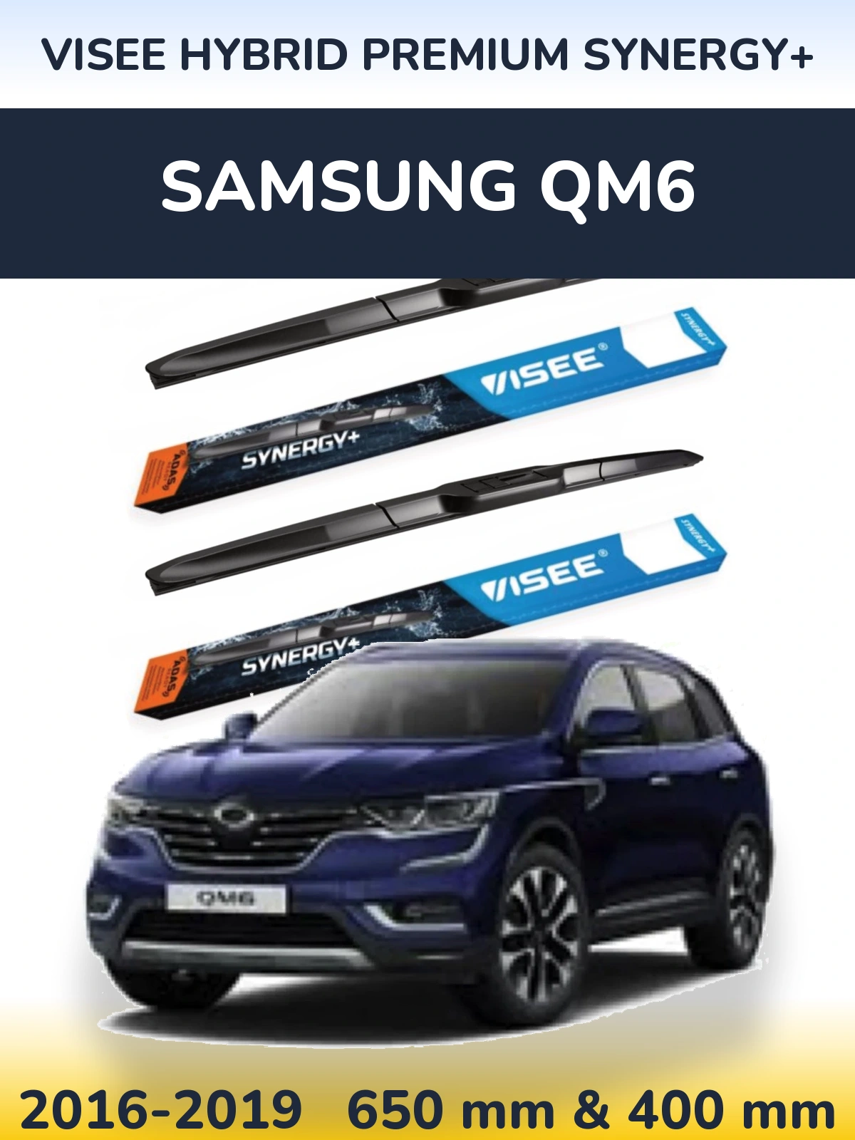 Torkarblad VISEE HYBRID PREMIUM SYNERGY+ för Samsung QM6