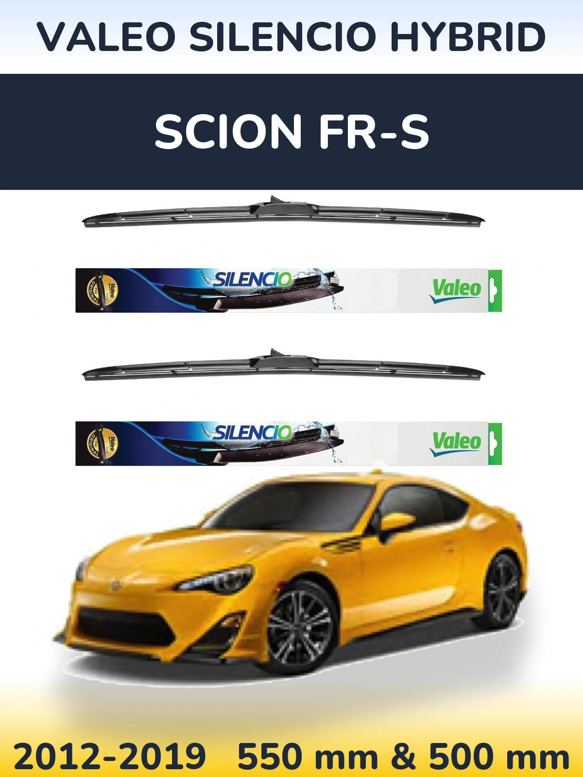Torkarblad Valeo Silencio Hybrid för Scion FR-S