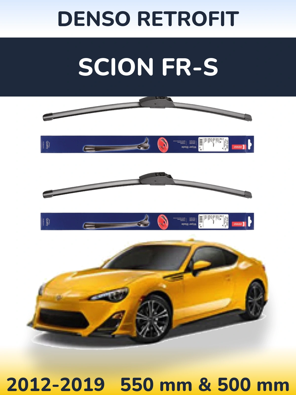 Torkarblad Denso Retrofit för Scion FR-S