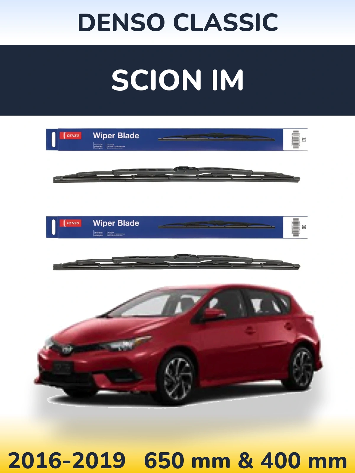 Torkarblad Denso Classic för Scion iM