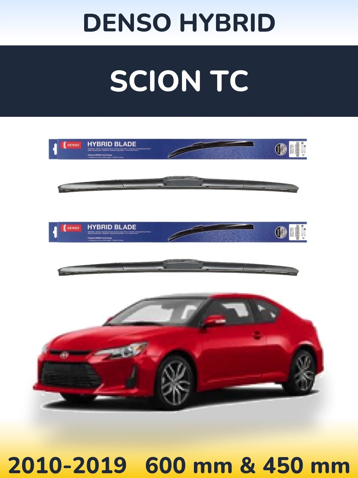 Torkarblad Denso Hybrid för Scion tC