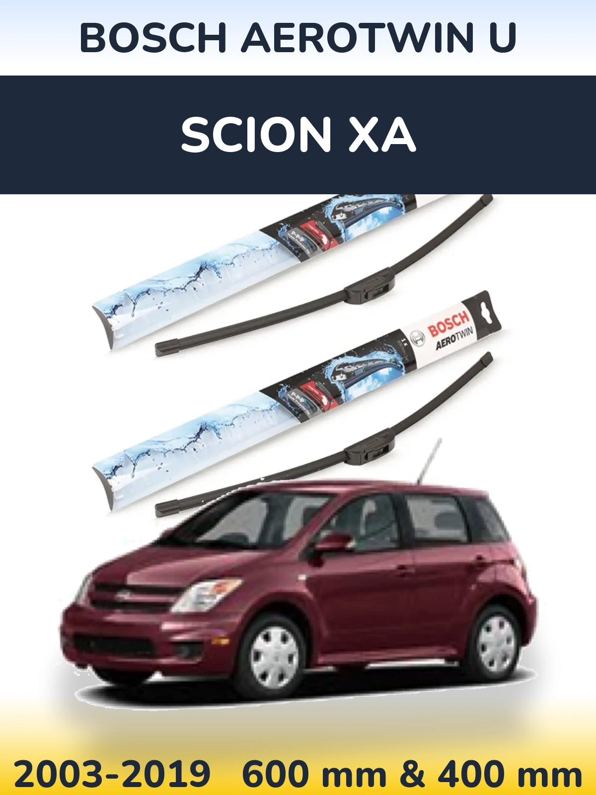 Torkarblad BOSCH AeroTwin U för Scion xA