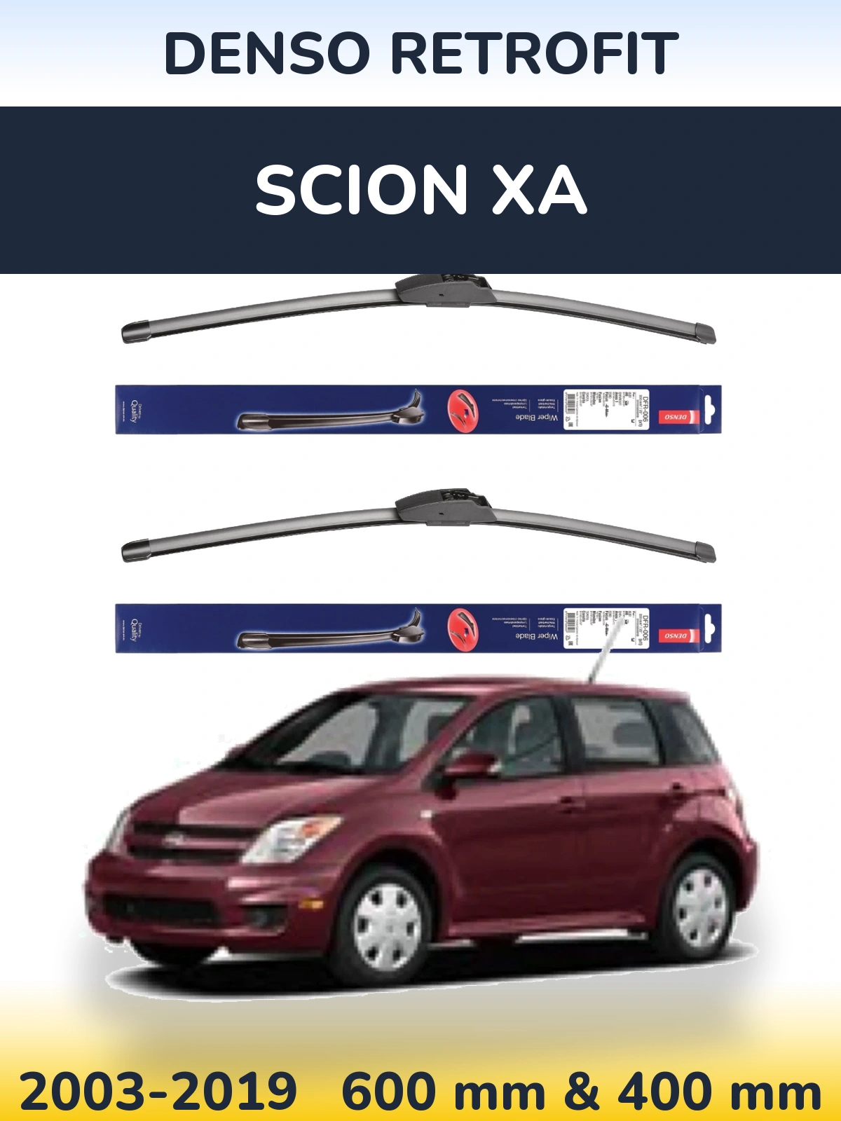 Torkarblad Denso Retrofit för Scion xA