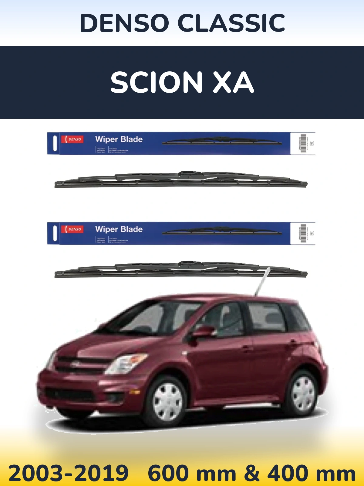 Torkarblad Denso Classic för Scion xA