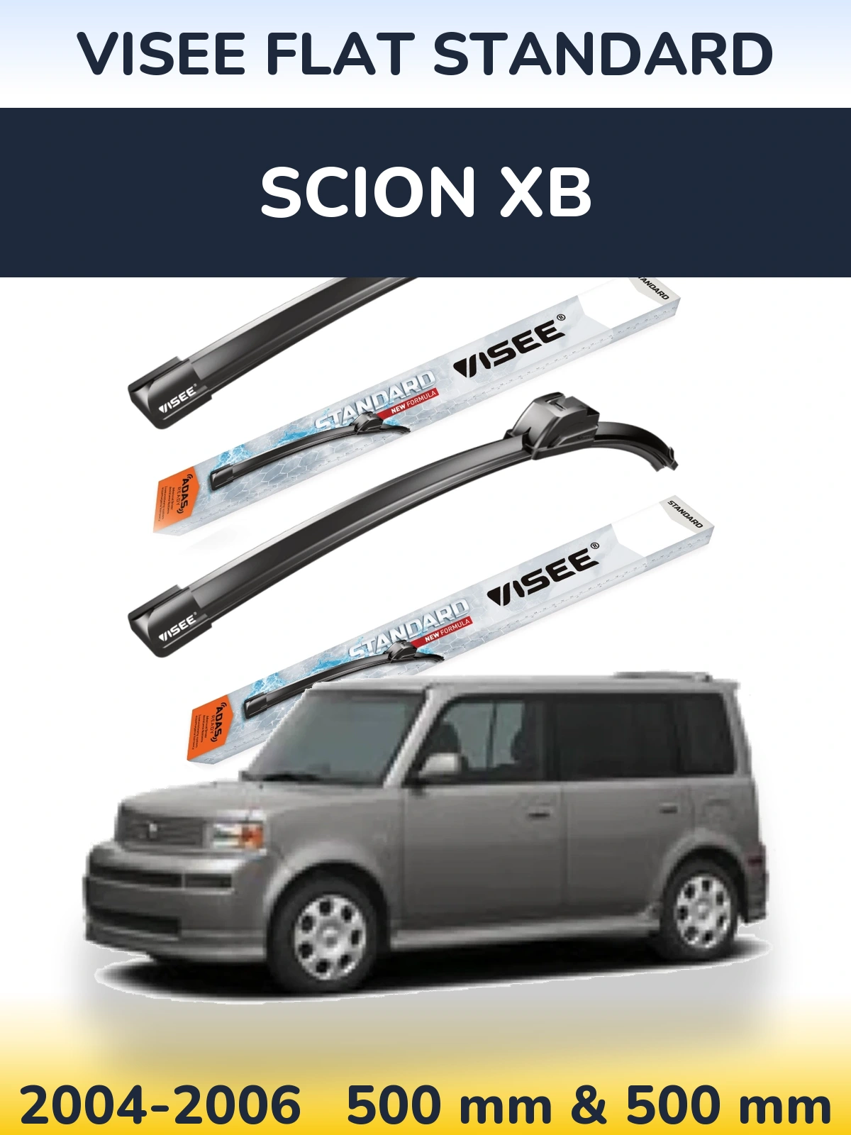 Torkarblad VISEE FLAT STANDARD för Scion xB