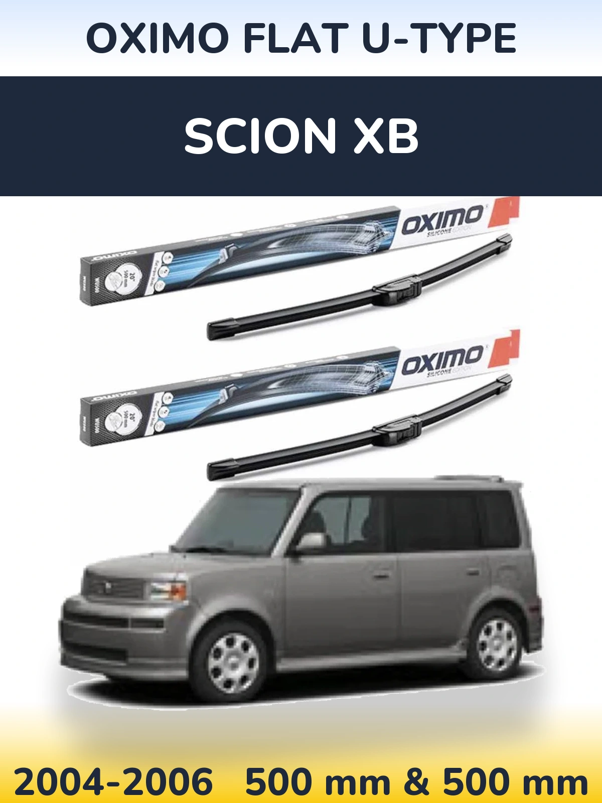 Torkarblad Oximo Flat U-type för Scion xB