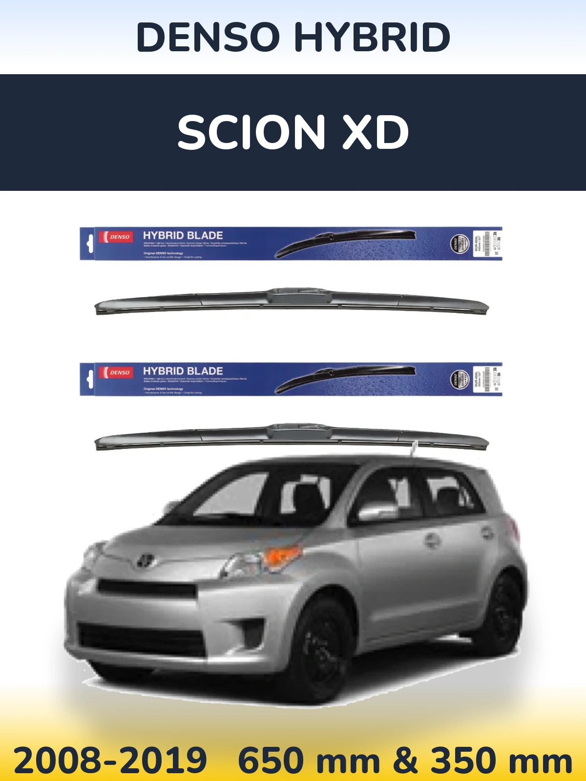 Torkarblad Denso Hybrid för Scion xD