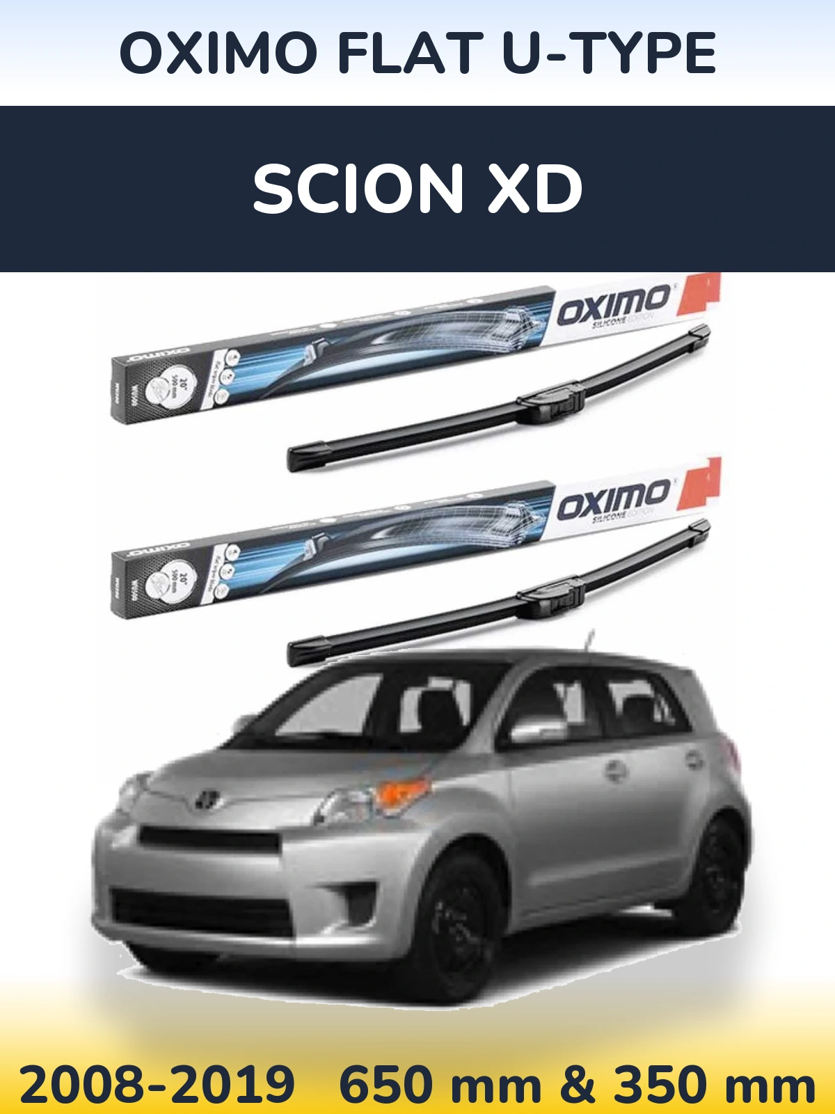 Torkarblad Oximo Flat U-type för Scion xD