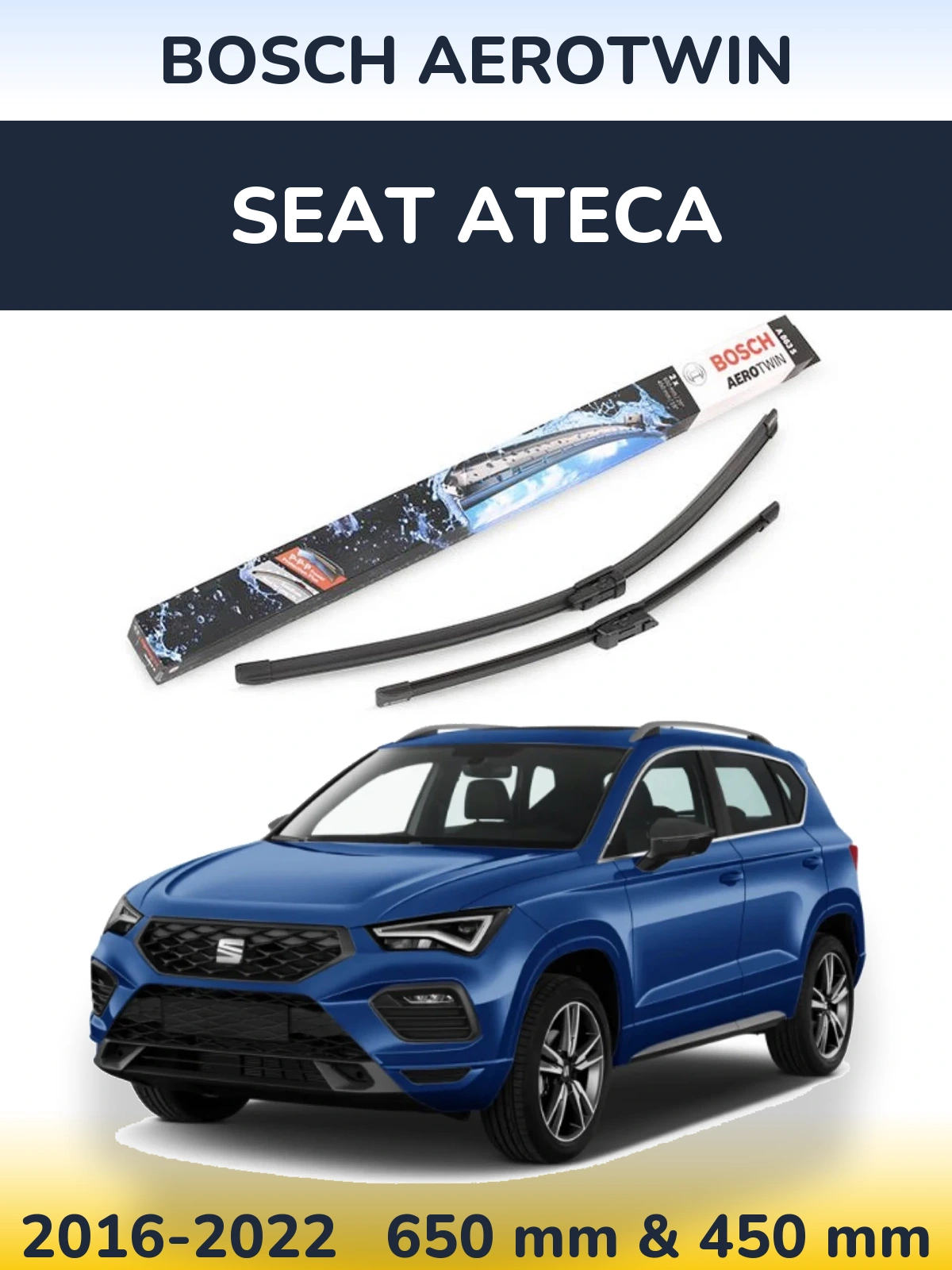 Torkarblad BOSCH AeroTwin för SEAT Ateca