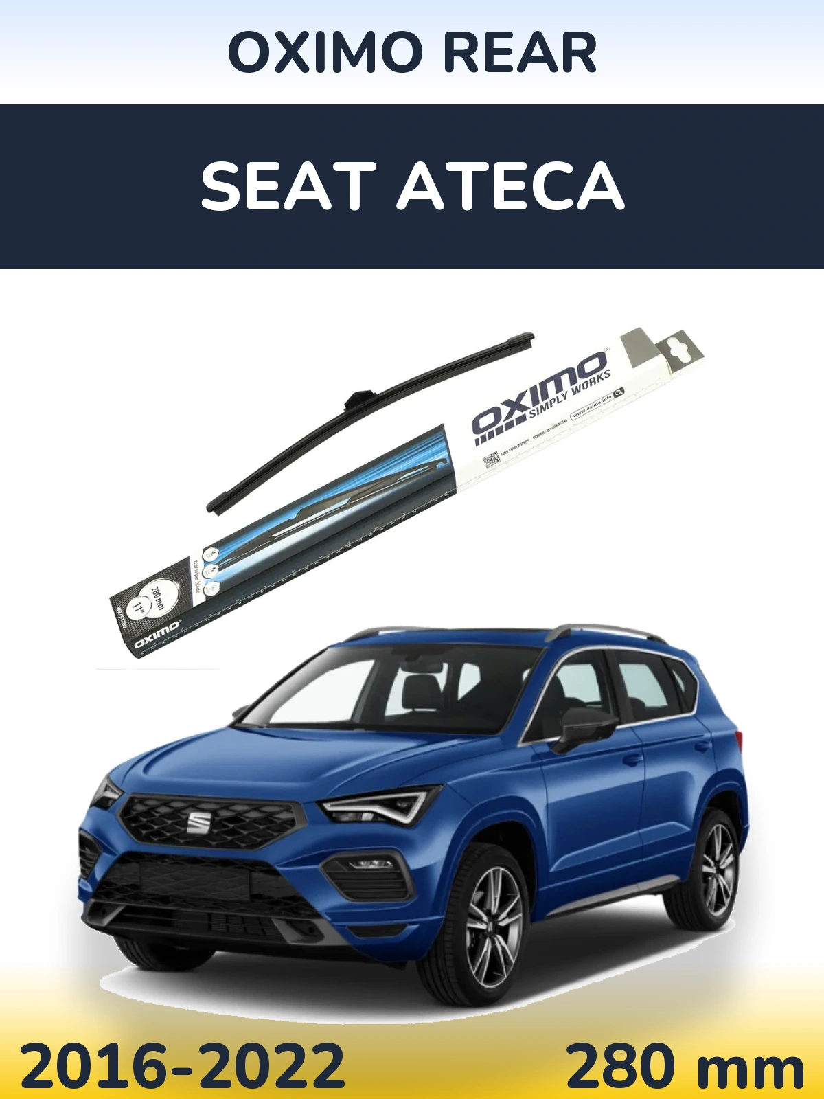 Torkarblad Oximo Rear för SEAT Ateca