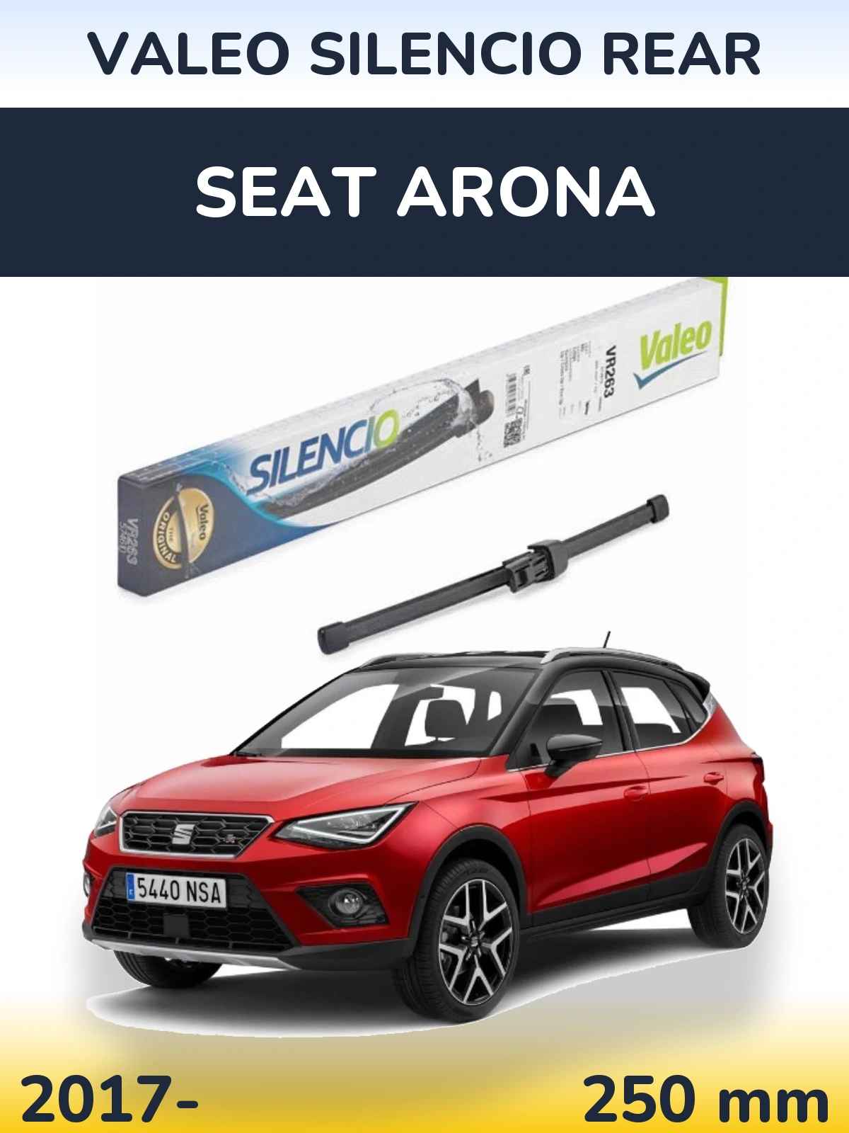 Torkarblad Valeo Silencio Rear för SEAT Arona