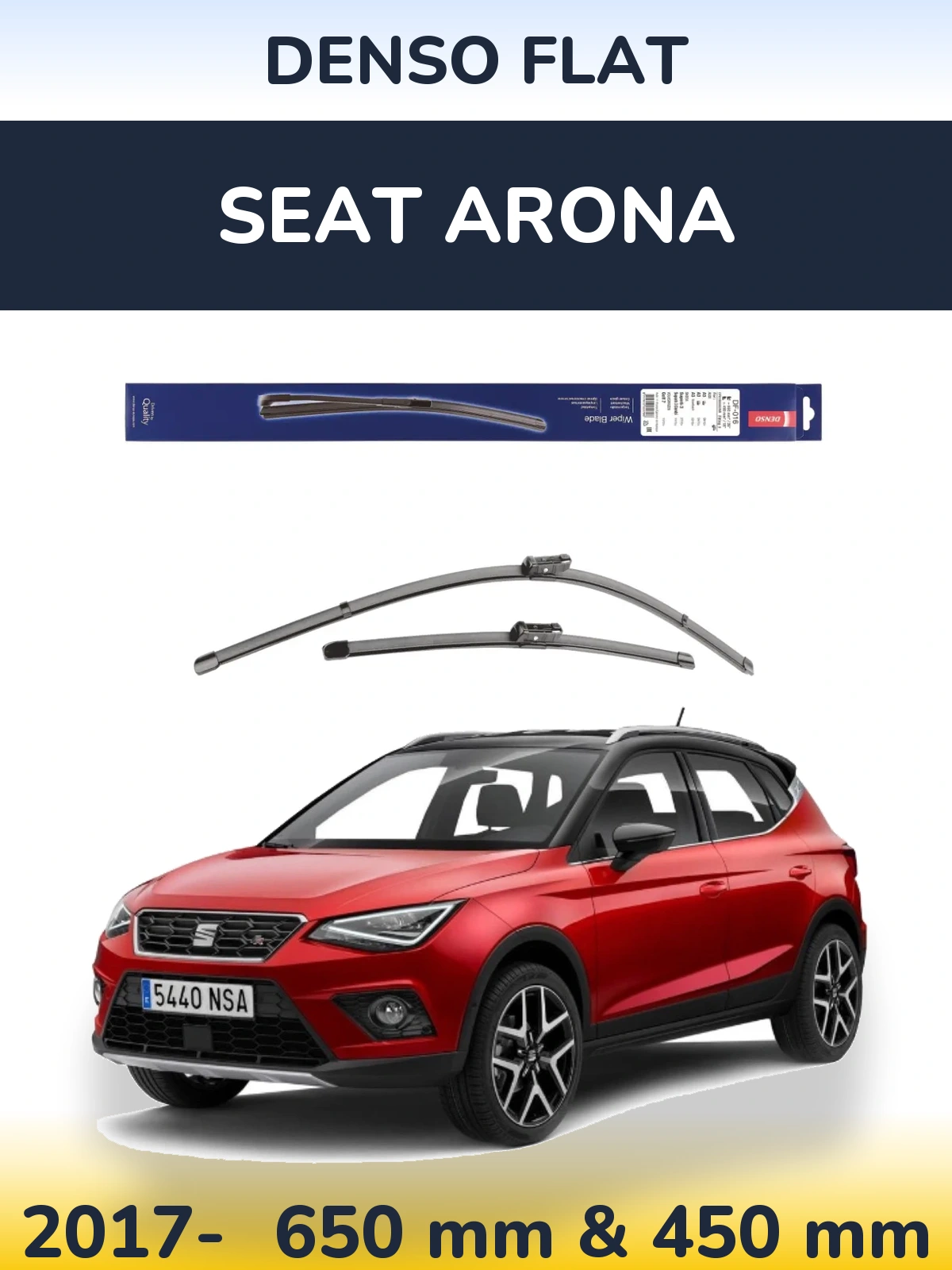 Torkarblad Denso Flat för SEAT Arona