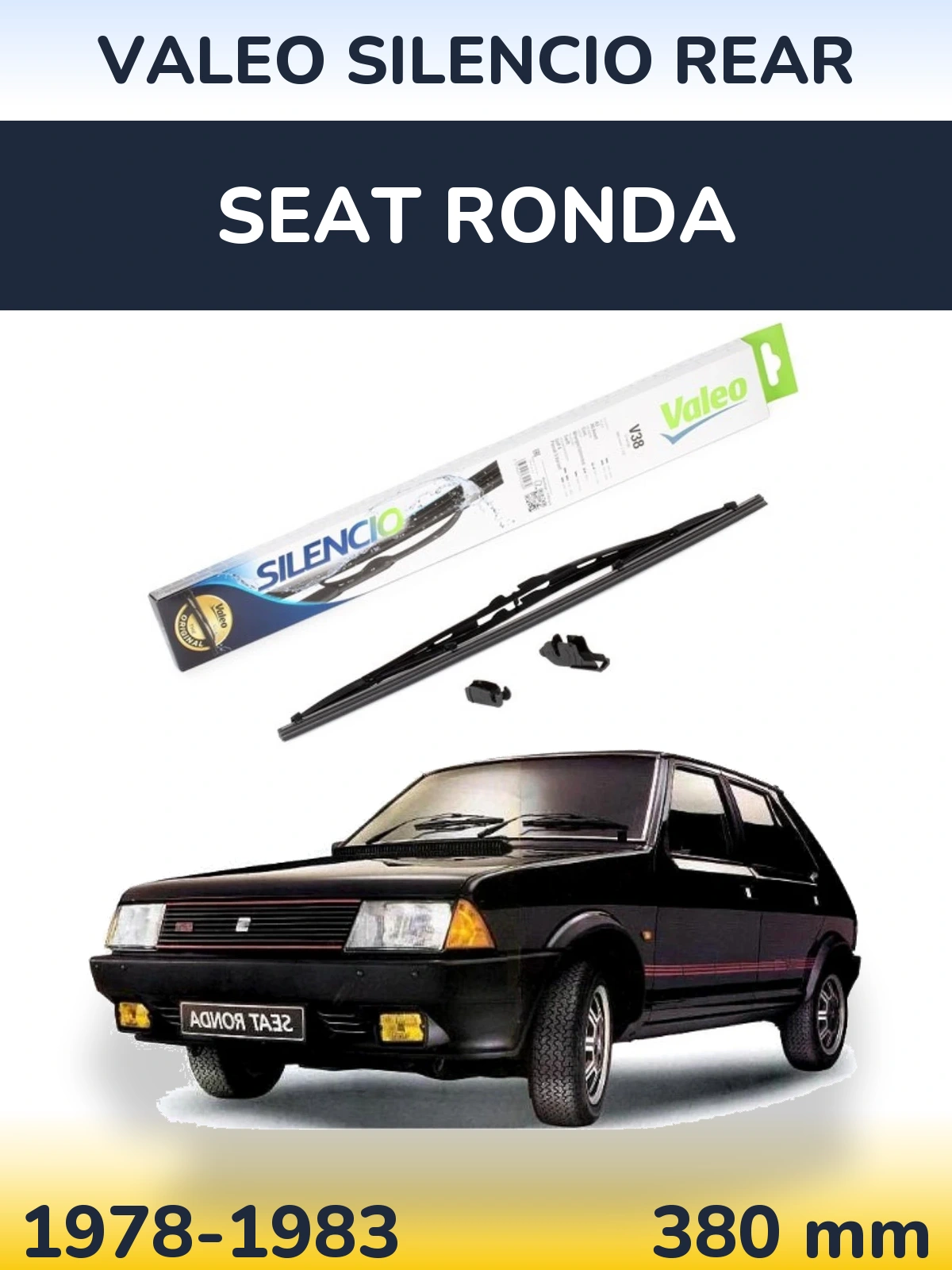 Torkarblad Valeo Silencio Rear för SEAT Ronda