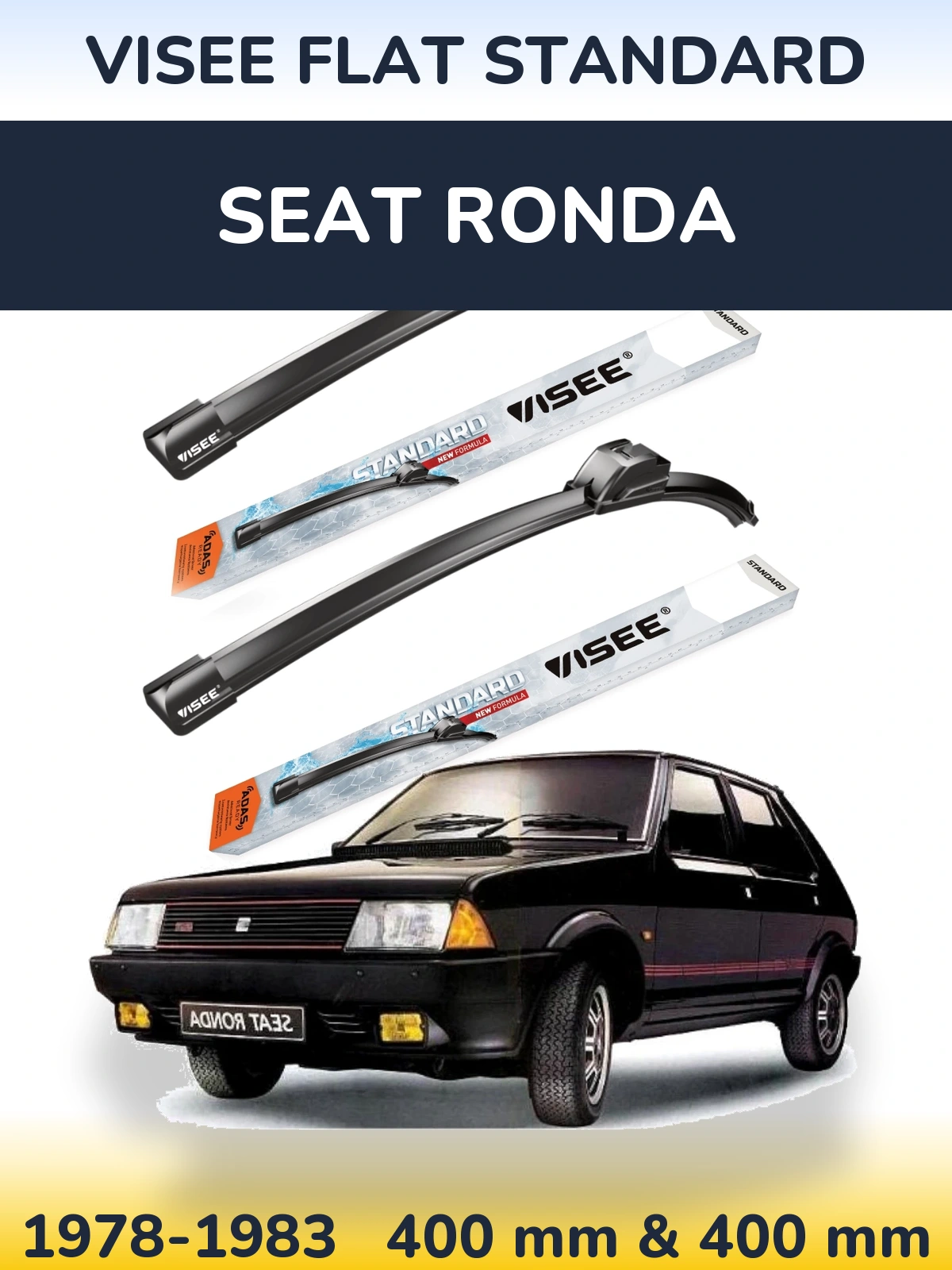 Torkarblad VISEE FLAT STANDARD för SEAT Ronda