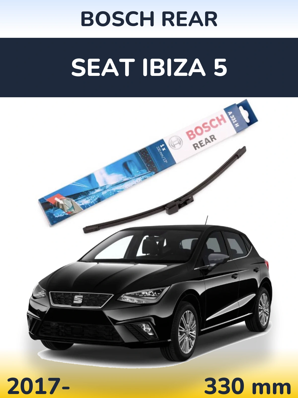 Torkarblad BOSCH Rear för SEAT Ibiza 5