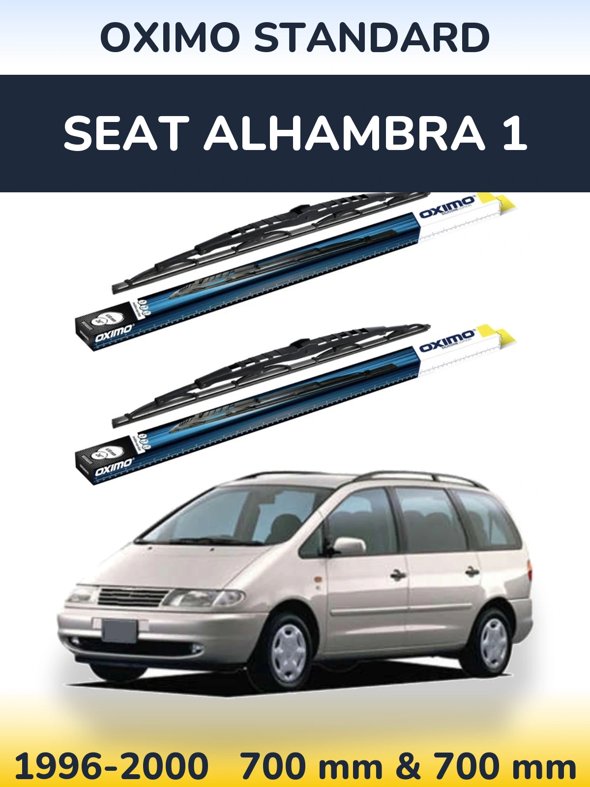 Torkarblad Oximo Standard för SEAT Alhambra 1