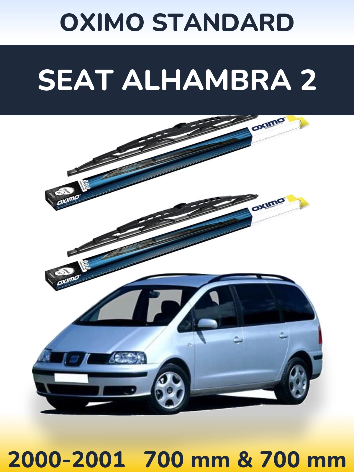 Torkarblad Oximo Standard för SEAT Alhambra 2