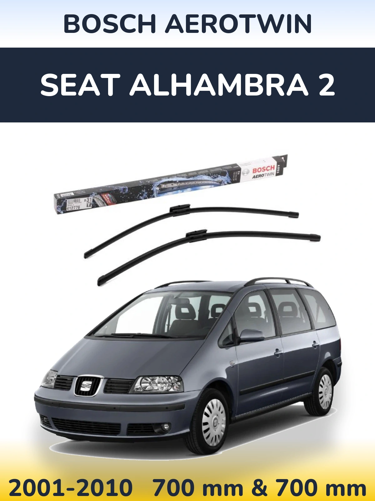 Torkarblad BOSCH AeroTwin för SEAT Alhambra 2