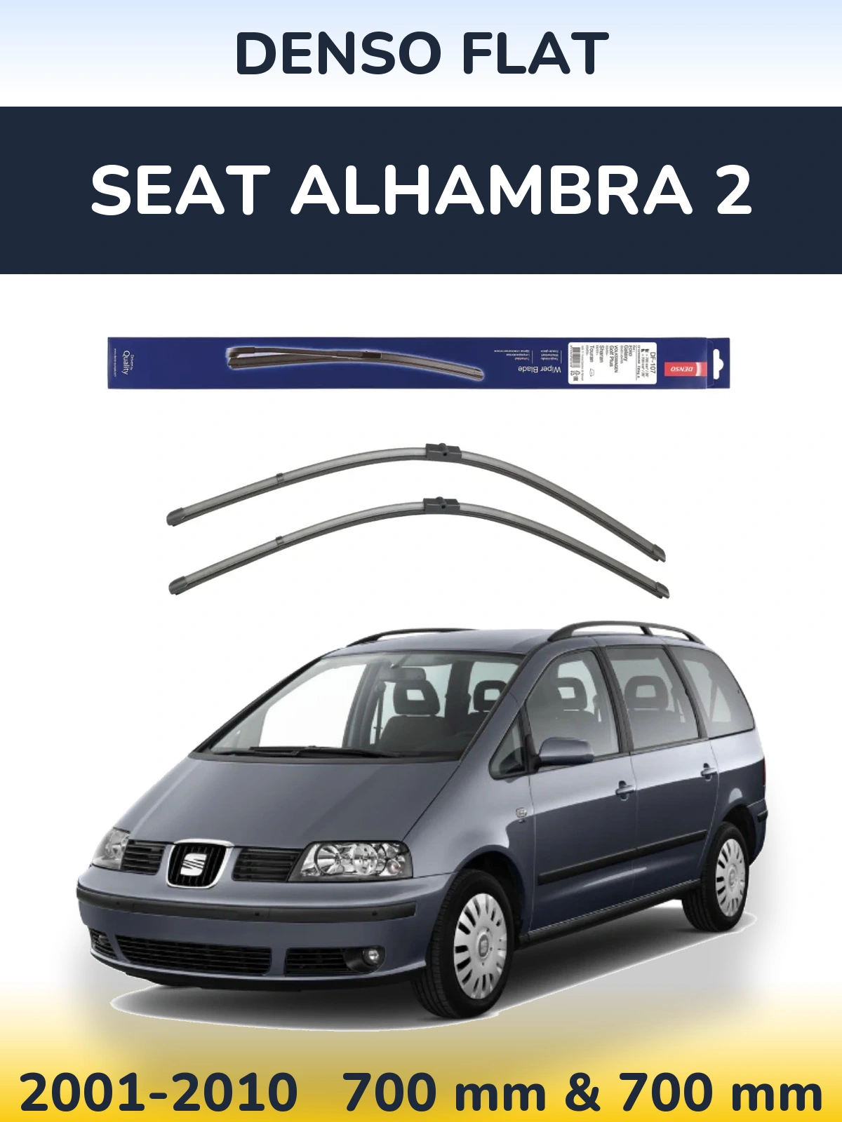 Torkarblad Denso Flat för SEAT Alhambra 2
