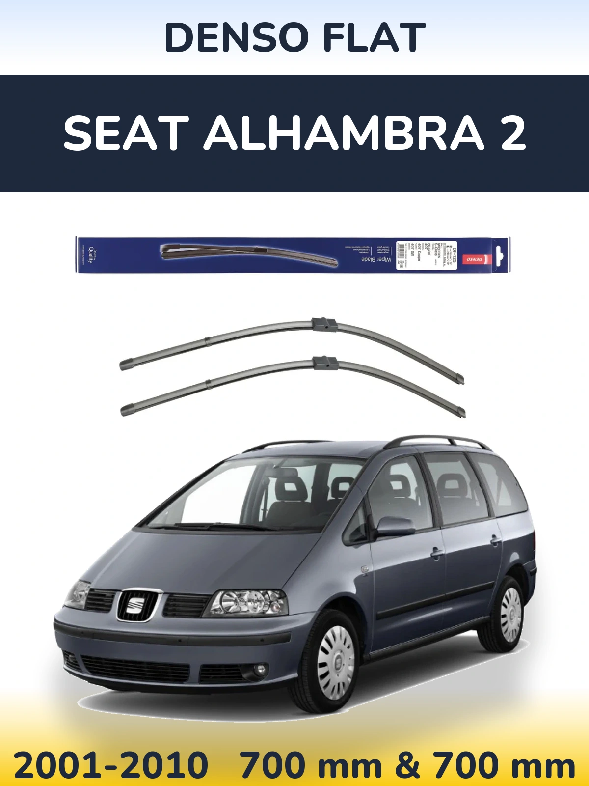 Torkarblad Denso Flat för SEAT Alhambra 2