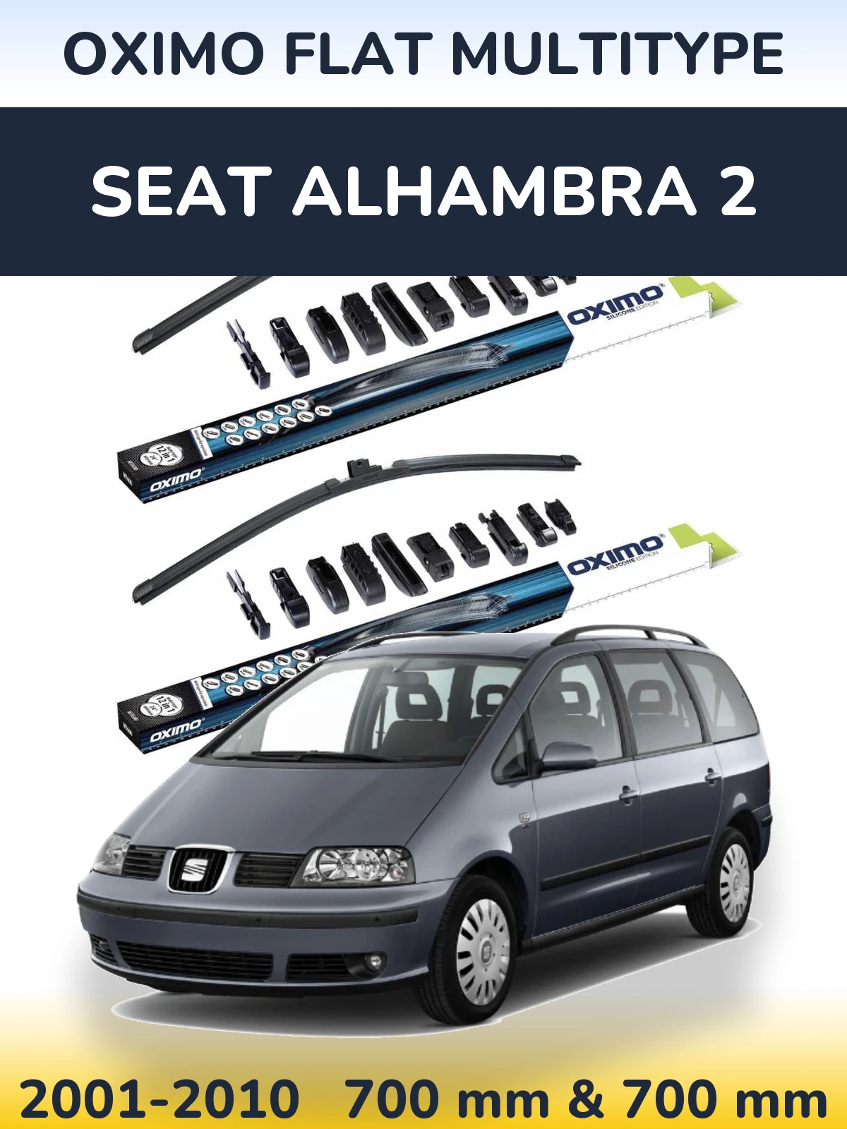 Torkarblad Oximo Flat MultiType för SEAT Alhambra 2
