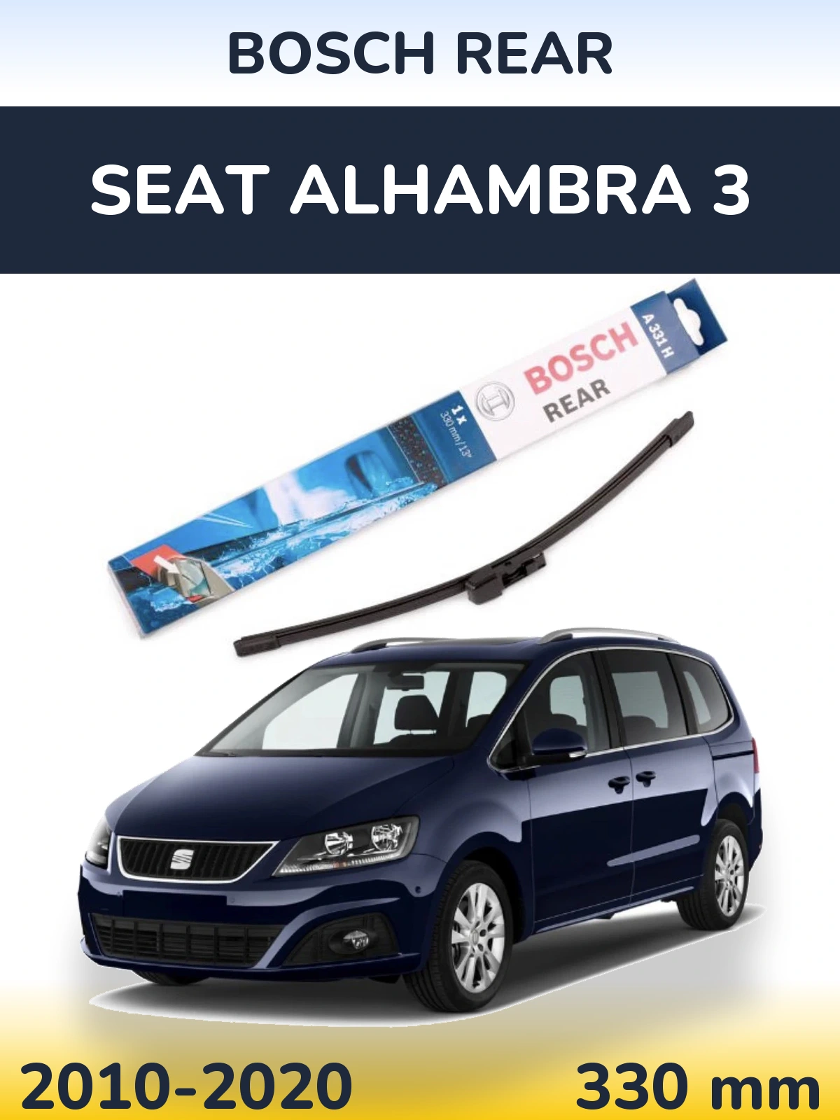 Torkarblad BOSCH Rear för SEAT Alhambra 3