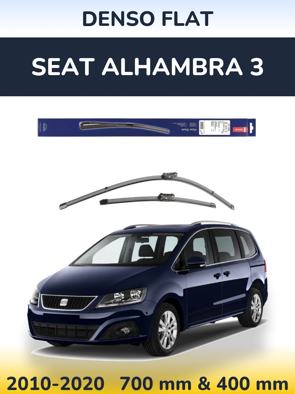 Torkarblad Denso Flat för SEAT Alhambra 3